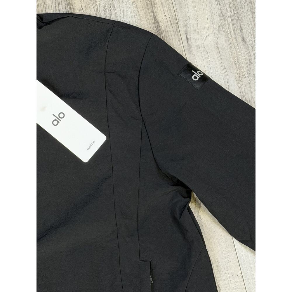 Alo Yoga Takeaway Track Full Zip Nylon Jacket Black Mens Size XL M3334R NEW - Picture 3 of 10